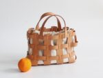 Vegetable Tanned Leather Caged Bag - Small