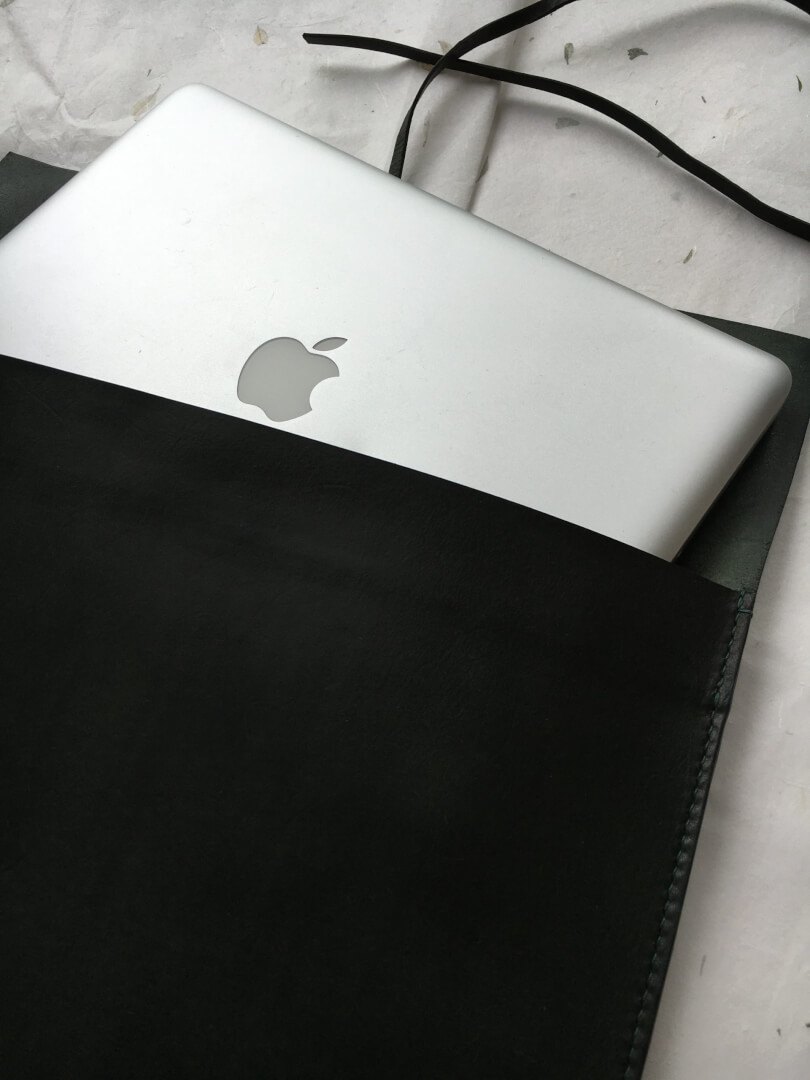 Leather Laptop / iPad Sleeve - MouMou Leather Craft