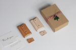 Christmas Gift Vegetable Tanned Leather Cardholder Gift Box Gift Wrapping