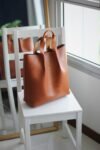 Vegetable tanned Leather Two-way Bag